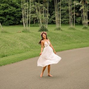 Fortunate One - Midi White Dress